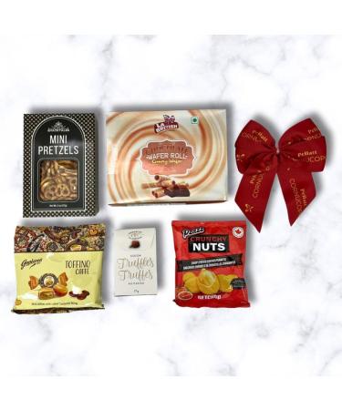 Holiday Gift Basket Birthday Gifts Thank-You Gift Basket with Truffles Cookies Chocolate Wafers and More - Buy Online on GoSupps.com