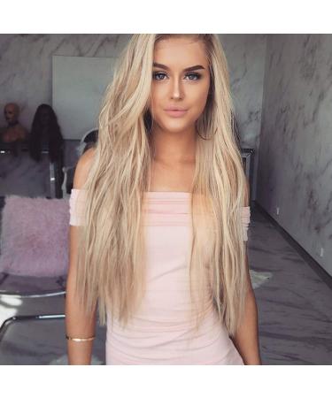 Women's Gold Curly Wig - Long Synthetic Brazilian Wavy Hair for 60s 70s 80s Cosplay | International Shipping - Buy Online on GoSupps.com