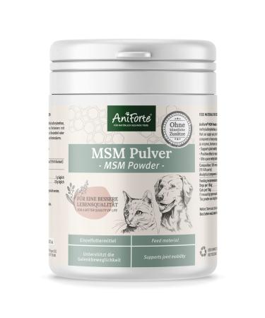 Aniforte MSM powder for dogs & cats 300 g - high -purity methylsulfonylmethane high -dose with purity level 99.94% organic sulfur for animals as joint powder highest quality - Buy Online on GoSupps.com