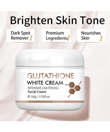 Glutathione Face Cream for Women - Skin Care Moisturizer Anti Wrinkle Face Cream for Dry Skin - Dark Spot Remover for Face - Strengthen Hydrating Improve Dull Skin - Soft Texture to Plump and Smooth - Buy Online on GoSupps.com