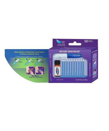 DenTek Adult Instant Pain Relief Kit 50 ea (Pack of 4) 0.12 Fl Oz - Fast Relief for Adults - Set of 4 Packs - Buy Online on GoSupps.com