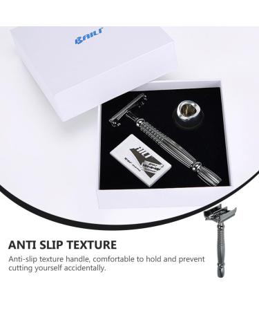 Buy Manual Safety Razor Set - Double-Edged Metal Shaver for Perfect Beard Trimming | International Shipping Available - Buy Online on GoSupps.com