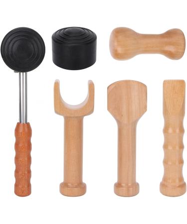 Wood Hammer Massage Tool for Pain Relief | Acupuncture & Percussion Stick for Full Body Muscle Therapy - Buy Online on GoSupps.com