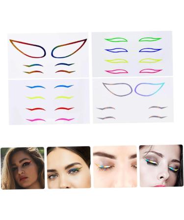 FOMIYES 24 Sets Paper Women Eyeliner Tape Reusable Eyeliner Sticker Chic Eye Line Sticker 1 count (Pack of 1) Colorfulx6pcs - Buy Online on GoSupps.com
