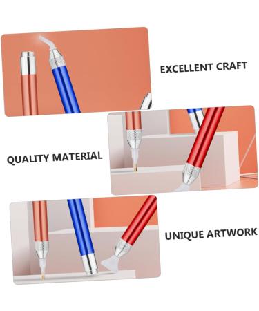 Healeved 9 Sets Nail Art Drill Pen Nail Beads Picker Tip Nail Rhinestone Pen Diamond Nailkindy Embroidery Manicure Supplies Blue Color Nail Pen Nail Gems Shine 5d Rhinestones Aluminum Alloy - Buy Online on GoSupps.com