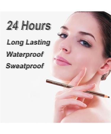 Sumeitang 12 Pcs Dark Brown Eyebrow Pencil Set for Tattoo Makeup and Microblading - Waterproof and Durable Permanent Eyebrow Liners - Buy Online on GoSupps.com