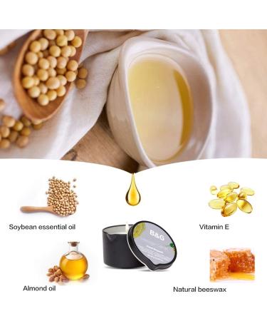 B & G Massage Candle - 6.5oz Aromatherapy Scented Candle | Luxurious Intimacy Relaxation | Bergamot Essential Oil Body Massage Candle - Buy Online on GoSupps.com