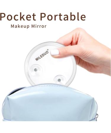 MILEDUO 10X Magnifying Makeup Mirror | Suction Cup & Travel Friendly | Ideal for Plucking Eyebrows | 4 Inch | 1 PCS - Buy Online on GoSupps.com