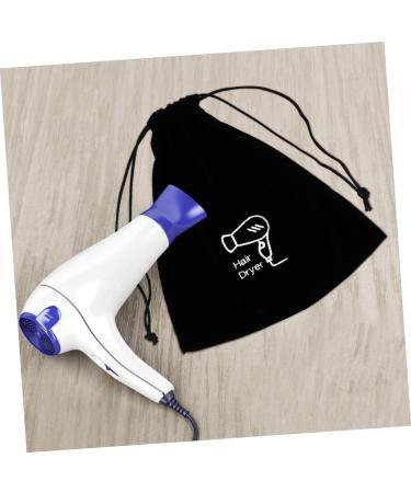 Baluue 5pcs Flannel Hair Dryer Bag Travel Drawstring Bag Hair Tools Travel Bag Hair Dryer Bag for Travel Bag for Hair Dryer Hair Dryer Organizer Flat Ironing Travel Bag Travel Makeup Bag 26.00X23.00X0.50CMx5pcs Blackx5pcs - Buy Online on GoSupps.com