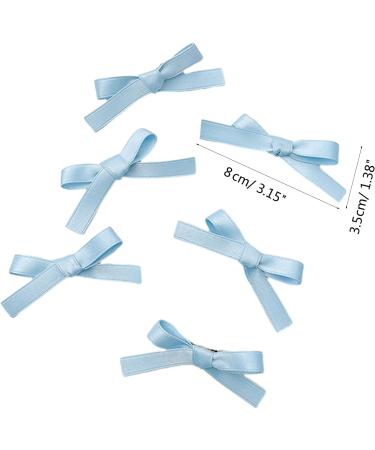 NUEAYMS 6Pieces Mini Bowknot Shape Hairpins Hot Girls Ribbon Bowknot Hair Clip Makeup Hair Clip for Woman Ponytail Hair Clip Red - Buy Online on GoSupps.com