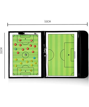 FantasyDay Soccer Magnetic Coach Clipboard with Dry Erase Zipper and Marker Pen - Foldable Portable Strategy Board Kit - Buy Online on GoSupps.com