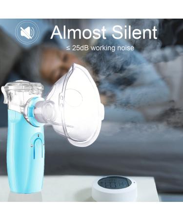 MAYLUCK Handheld Portable Ultrasonic Nebuliser for Baby Kids Adults - Blue - Buy Online on GoSupps.com