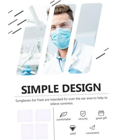 Lurrose Cotton Mask 6-Pack | Ear Pads & Cushions for Oxygen Masks | Hearing Protection Nasal Pads | Comfortable 5.5x5.5cm Polyester White - Buy Online on GoSupps.com