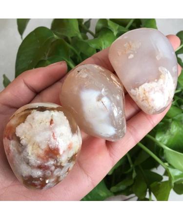 ENPAP 90-100g Beautiful Natural Cherry Blossom Agate Hand Play NaturalStones xingyong - Buy Online on GoSupps.com