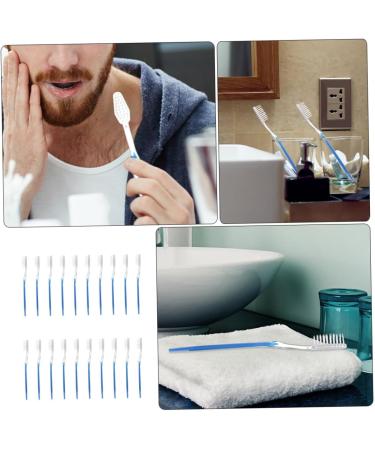 Buy Minkissy 50 Pack Disposable Toothbrushes - Comfortable Travel Tooth Accessories | Soft Bristles for Adults - Buy Online on GoSupps.com