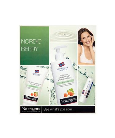 Neutrogena Nordic Berry Crema De Manos 75Ml + Body Milk 250Ml + Labial 4 8Gr Bayas Nordicas Huidverzorgingsproduct