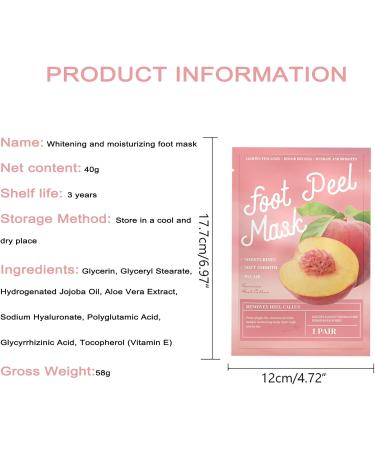 3 Pair Foot Peeling Mask Socks - Moisturizing Foot Mask for Dry & Cracked Feet - Easy Corn Removal - Foot Spa Treatment for Men & Women - Buy Online on GoSupps.com