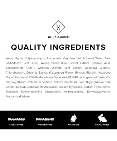 Buy Blind Barber B3 Supercharged Balancing Toner - Men's Toner with Mint Cucumber Aloe & Willow Bark - Hydrate & Balance Skin (6oz / 180ml) - International Shipping Available - Buy Online on GoSupps.com