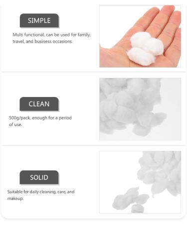Buy Healvian 500g Beauty Cotton Balls - Absorbent Makeup Removal & Nail Polish Degreasing - Ideal for Cosmetic Use | International Shipping - Buy Online on GoSupps.com