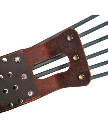 AMEYXGS Leather Archery Pocket Arrow Quiver - Portable Arrow Holder for Shooting and Hunting - Brown - Buy Online on GoSupps.com
