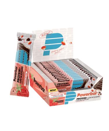 Powerbar Protein Plus Low Sugar + Immune Bar (16x35g) Strawberry Yogurt