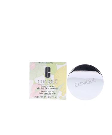 Clinique SuperPowder Double Face Makeup Powder Compact .35 oz   Matte Neutral