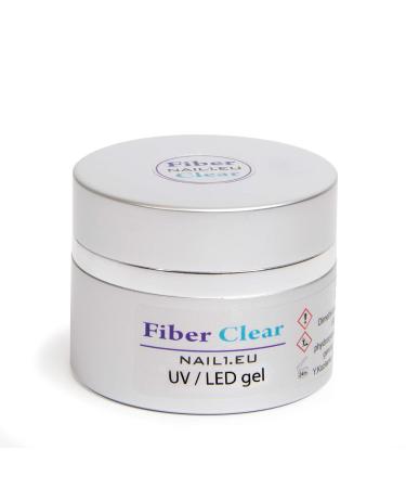 Buy NAIL1.EU UV LED 1-Phase Gel Fiber Clear - 15ml Fiberglass Gel for Superior Nail Art | International Shipping Available - Buy Online on GoSupps.com