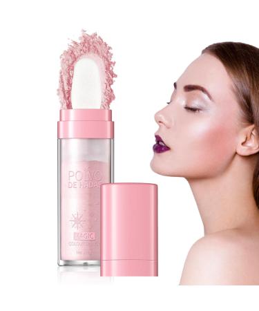 Powder Makeup Stick - Lip Powder | Pearlescent Face Shimmer Stick Shiny Makeup Powder For Brighten The Lips Hersil 2#