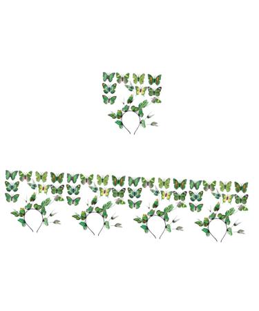 MAGICLULU 5 Sets Butterfly Headband Fair Wings Headband Butterflies Headband Halloween Costumes Hair Barrettes Butterfly Accessories for Women Plastic Decorate Wedding Women's