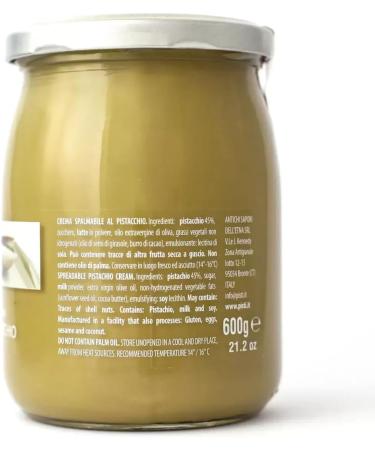 Pisti Sicilian Pistachio Cream Spread - 600g (pack of 2 2 count) pack of 2 2 - Buy Online on GoSupps.com
