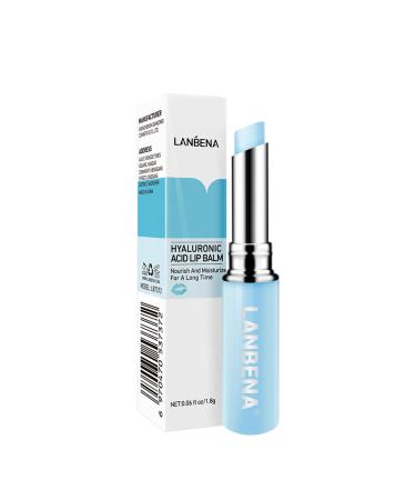 LANBENA Hyaluronic Acid Lip Balm Moisturizing Lips Reduce Fine Lines Relieve Dryness Long-Lasting Protection Nourishing Lip Care (1.8g / 0.06 fl oz)