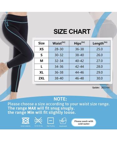 GoldFin 2mm Neoprene Women's Wetsuit Pants for Water Activities - Blue/Stripes, Size Medium - Buy Online on GoSupps.com