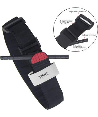 Apomoons Tactical Tourniquets - 2 Pack Quick-Closure Combat Application One-Handed Operation for Outdoor Sports Camping Hiking Climbing - Buy Online on GoSupps.com