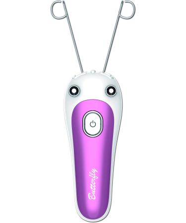 Butterfly Hair Removal System. Thread Machine for Facial and Body Hair Removal with Rechargeable Battery W/Rechargeable
