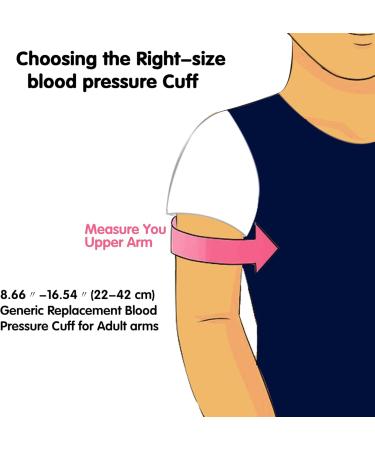 Buy XL Blood Pressure Monitor Cuff - Reusable Large Arm Cuff for Adults | WINDRAY 8.66-16.54 | Generic Replacement for Accurate Readings - Buy Online on GoSupps.com