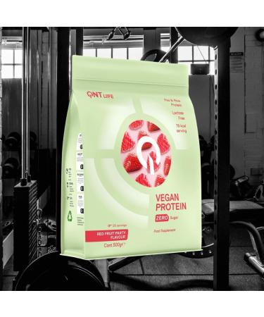 QNT Vegan Protein Red Fruits Vegetable Protein Powder Muscle Tone & Weight Loss Gluten & Lactose Free Extremely Low Sugar & Fat 500g 25 Servings - Buy Online on GoSupps.com