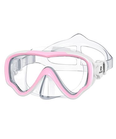 Rioroo diving goggles children fittings and run-off child snorkel mask 180 Panorama High definition Children's diving mask with nose mask suitable for boys and girls between the ages of 4-14 A3