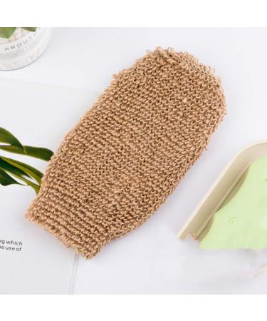 Loofah Brush Set - 2 Packs Natural Jute Exfoliating Bath & Shower Gloves for Effective Body Scrub - Spa Quality - Buy Online on GoSupps.com