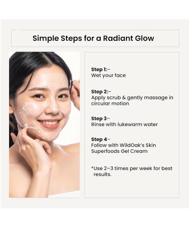Korean Rice Exfoliating Face Scrub | Brightening De-Tan & Pigmentation Care | With Kojic Acid Alpha Arbutin & Hyaluronic Acid | Gentle Scrub for Glass Skin Hydration & Smooth Glow | 100g - Buy Online on GoSupps.com