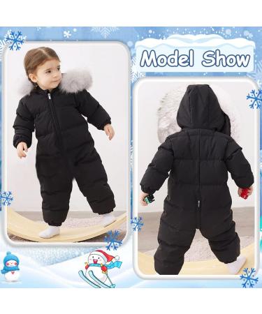 Fairy Baby Kids Winter Snowsuit Down Skisuit Jumpsuit Puffer Hooded Jacket Coat Waterproof Romper Warm for Toddler Baby Girls Boys 3.5-4T - Buy Online on GoSupps.com