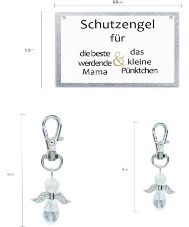 Guardian Angel Keychain Gift for Expectant Moms | Lucky Charm for Pregnancy | Ideal Baby Shower Gift - Buy Online on GoSupps.com
