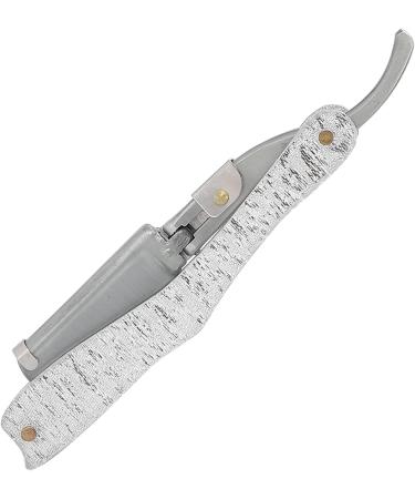Razor Manual Beard Shaver with No Peeled Lacquer Crystal Plate Handle - Silver Barbershop Quality - Buy Online on GoSupps.com