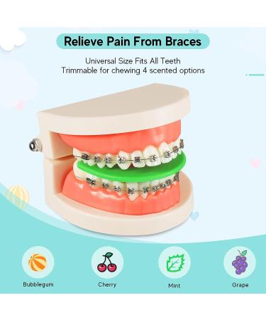 Bite Wafers for Orthodontic Braces - Latex-Free Therapy Relief | Teeth Pain Chewies & Night Guard Alternative - Buy Online on GoSupps.com
