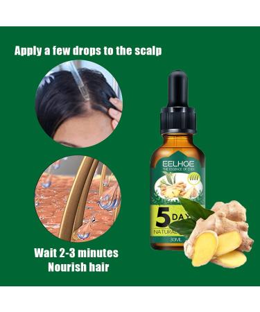 Ginger Anti Hair Loss Serum for Hair Regrowth - Men & Women - 3pcs 1 Fl Oz - Buy Online on GoSupps.com
