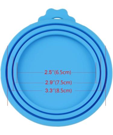 Lydia's Deal 4 Pack Pet Can Covers - Universal Silicone Can Lids | BPA Free & Dishwasher Safe | Fits Most Dog and Cat Food Cans - Buy Online on GoSupps.com