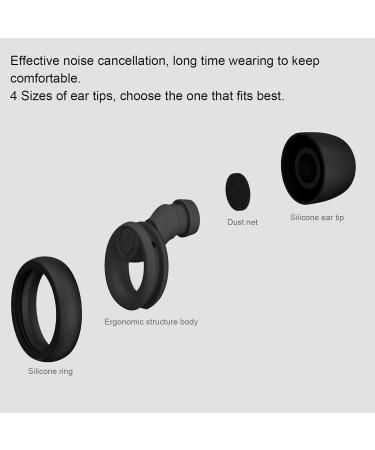 Buy Noise Cancelling Ear Plugs for Sleeping - Reusable Silicone 30dB Hearing Protection 8 Pairs (XS/S/M/L) - Ideal for Concerts & Focus - Buy Online on GoSupps.com