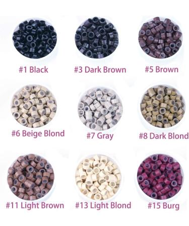 500 PCS KOCONI 5.0mm Silicone Micro Rings for Pre Bonded Hair Extensions - #5 Brown - Buy Online on GoSupps.com