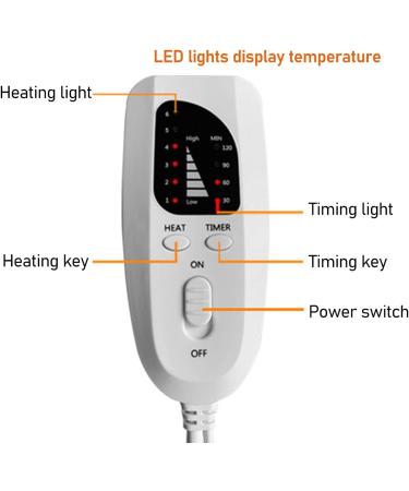 Neck-Shoulder Heating Pillow - 6 Heating Settings & 4 Timers | Electric Wrap for Pain Relief (EU 220-240V) - Buy Online on GoSupps.com