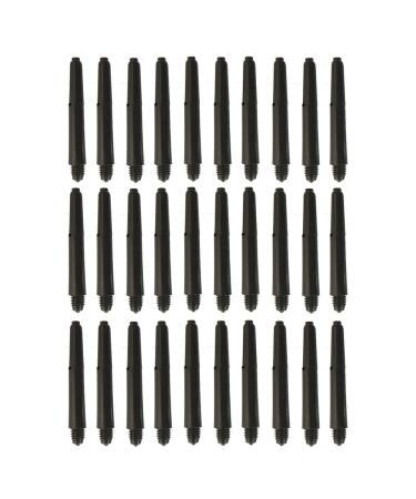 Deflectagrip 10 Sets of 3 (30 Pieces) 2ba Black Nylon Dart shafts Short Size 35 mm 1 1/2
