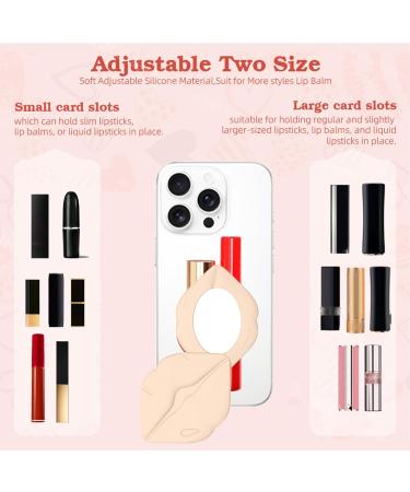 Lip Gloss Holder | Flexible Device with Mirror Lipstick Cases for Smartphones for Travel Family Women Daughters Mothers Girlfriends Wife Yellow Refer to description - Buy Online on GoSupps.com